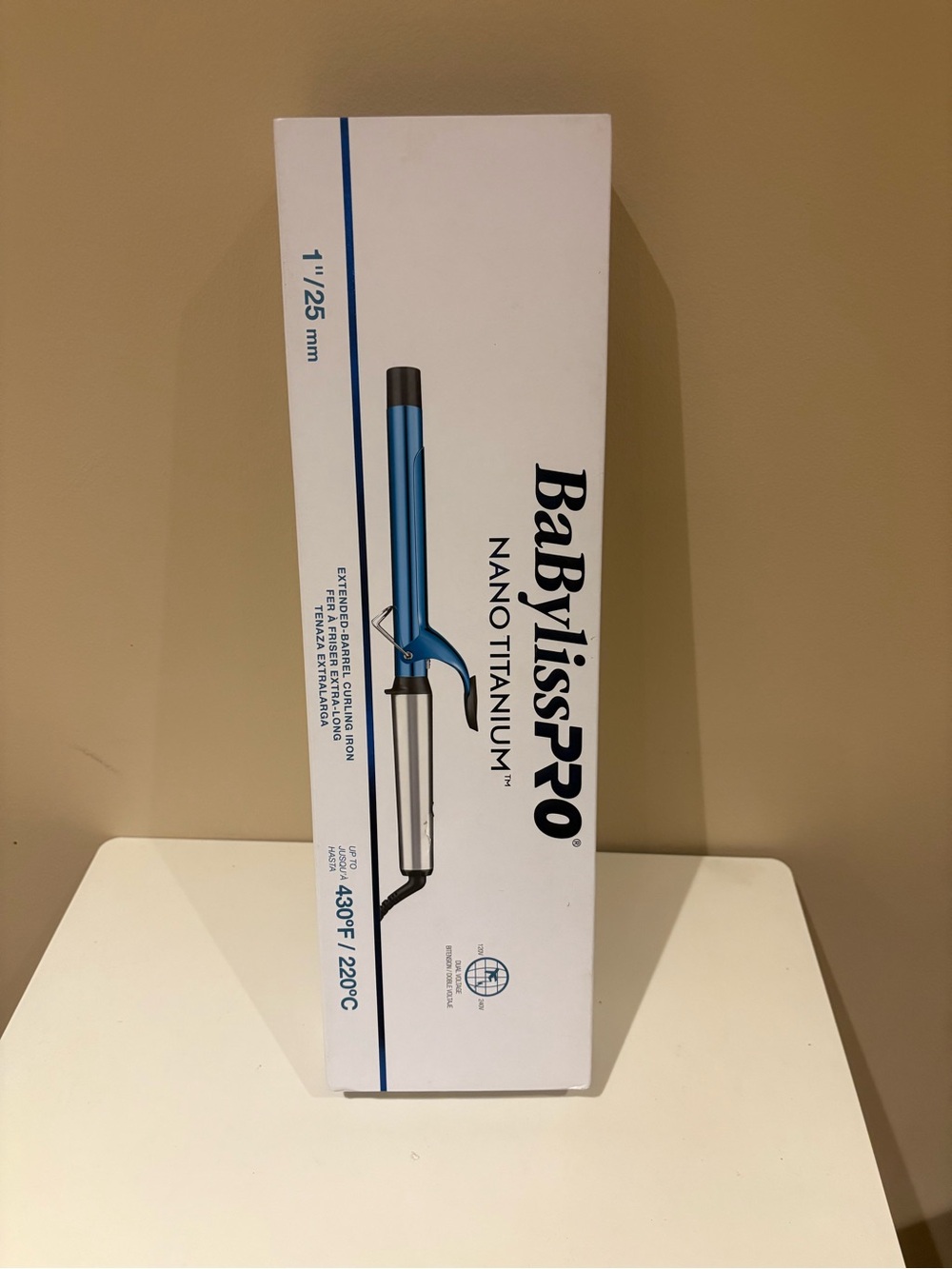 BaBylissPRO Nano Titanium Extended-Barrel Curling Iron 1 1/4 inch
